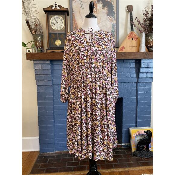 TORRID NWT $89 Mini Stretch Challis Front Keyhole Floral Dress Size 2 US 2X - Picture 1 of 16